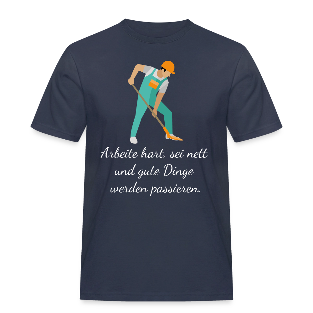 Workwear T-Shirt Herren mit Motiv – robust & 100% Baumwolle