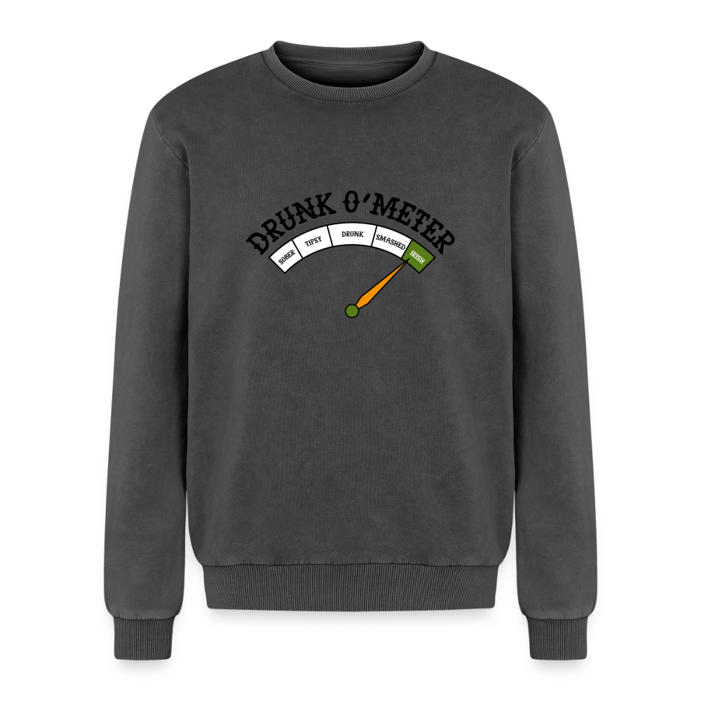 Relaxed Unisex Premium Acid-Washed Sweatshirt aus Baumwolle
