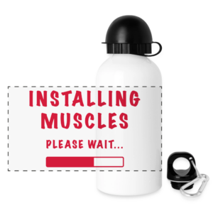 Panorama Trinkflasche 500 ml Aluminium „Installing Muscles“ | Sport