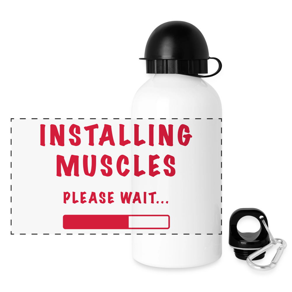 Panorama Trinkflasche 500 ml Aluminium „Installing Muscles“ | Sport