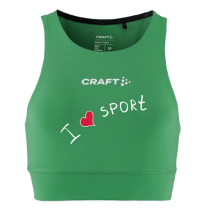 Crop Top mit Motiv für Frauen | Sportliches Trainingsoberteil