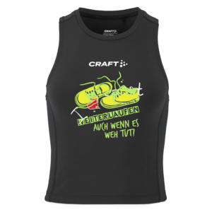 Crop Singlet für Frauen – Sportliches Motiv & enge Passform