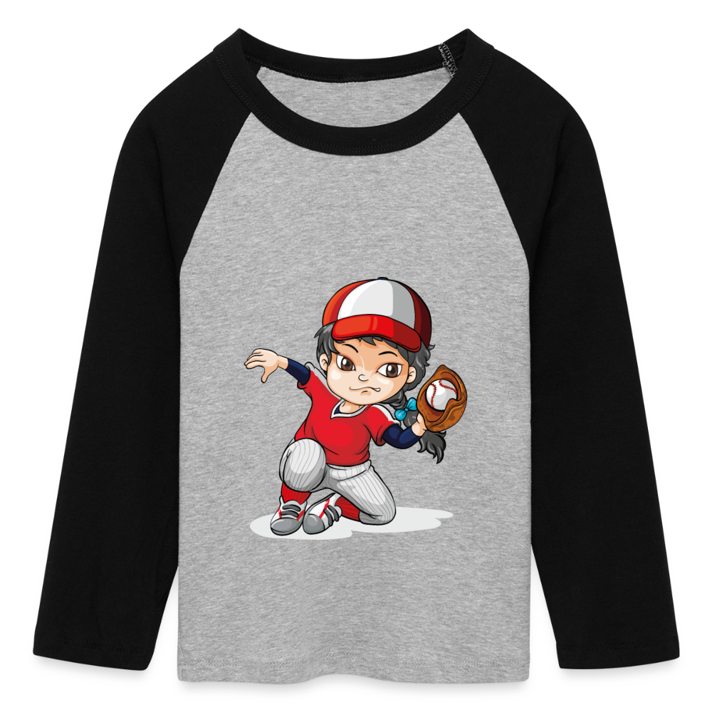 Cropped Baseball T-Shirt 3/4 Arm Damen | Stretch & bauchfrei
