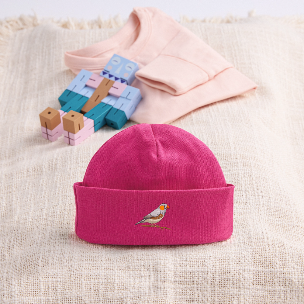 Bio Babymütze mit Vogel Motiv – Bild 2