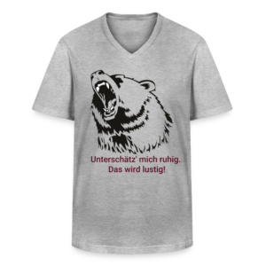 Männer-T-Shirt mit V-Ausschnitt