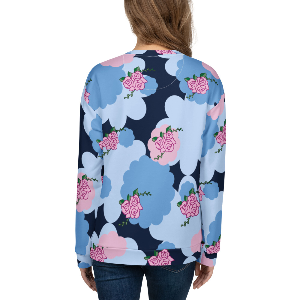 Unisex-Pullover mit Allover-Druck – Bild 2