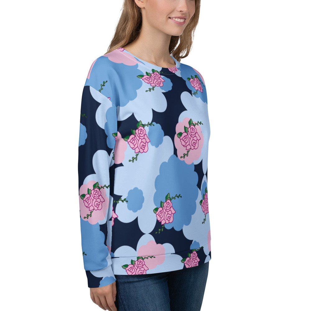 Unisex-Pullover mit Allover-Druck – Bild 4